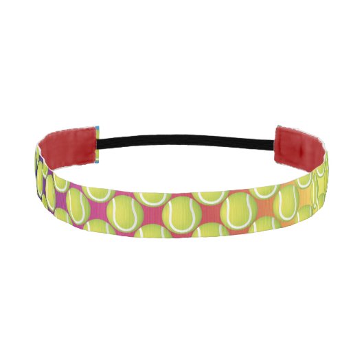 テニス・ボールパターン アスレチックヘッドバンド (正面)