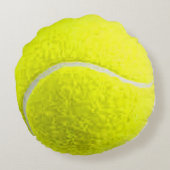 "テニス・ボール"のデザインギフトおよびプロダクト ラウンドクッション (裏面)
