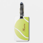 テニス・ボール ラゲッジタグ (裏面縦)