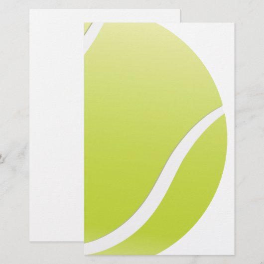 テニス・ボール 便箋 (正面/裏面)