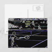 テニス ポストカード (正面/裏面)