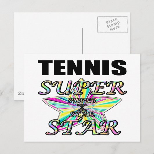 テニス ポストカード (正面/裏面)