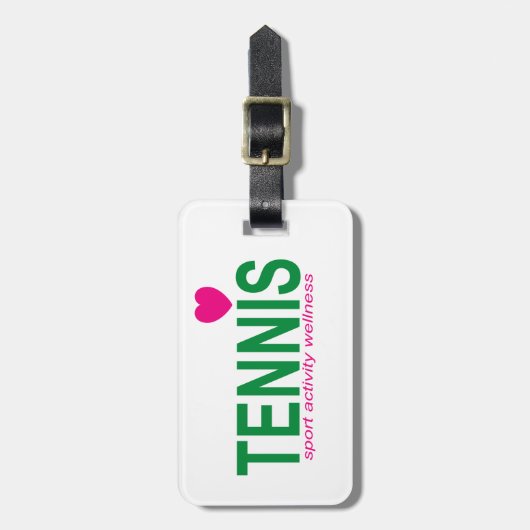 テニス ラゲッジタグ (正面縦)