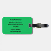 テニス ラゲッジタグ (裏面横)