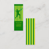 テニス: レトロのスタイル: スキニー名刺 (正面/裏面)