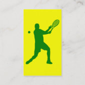 テニス: レトロのスタイル: 名刺 (裏面)