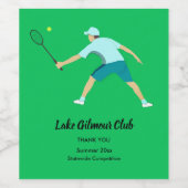 テニス ワインラベル (シングルラベル)