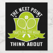 テニス –  ワインラベル (シングルラベル)