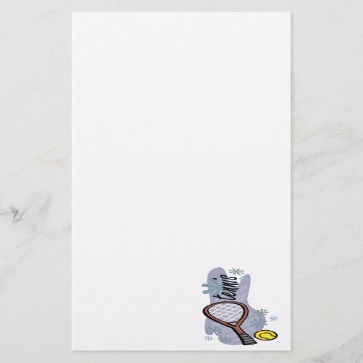 テニス 便箋 (正面)