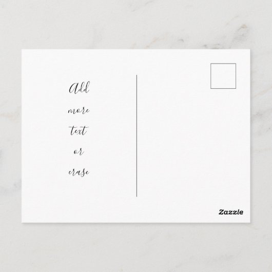 テニス 卒業パーティー カワイイ ボール オーダーメイド テキスト ポストカード (裏面)