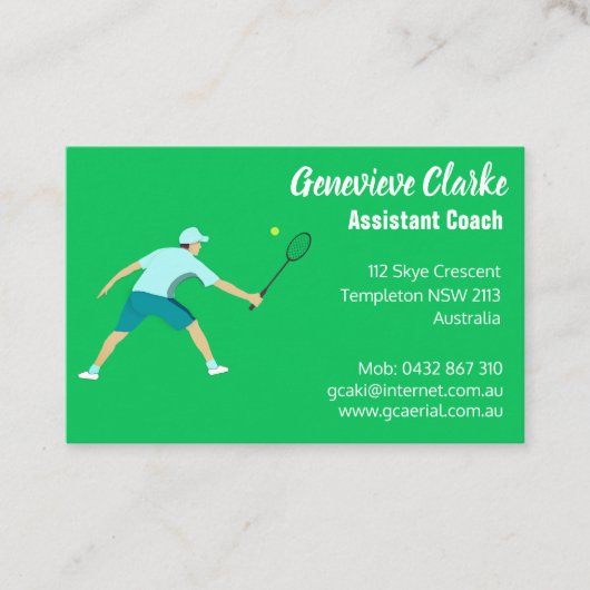 テニス 名刺 (正面)