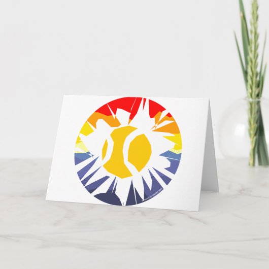 テニス 壁を突き破る カード (正面)