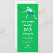 テニス 招待状 (正面/裏面)