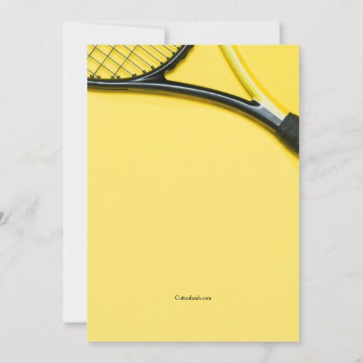 テニス 招待状 (裏面)