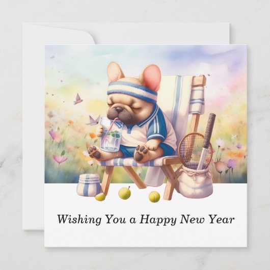 テニス 新年のご挨拶を申し上げます シーズンカード (正面)