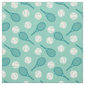 テニス:白と緑-カスタマイズ可能 ファブリック (見本)