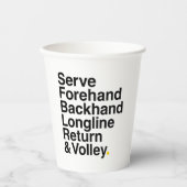 テニス 紙コップ (正面)