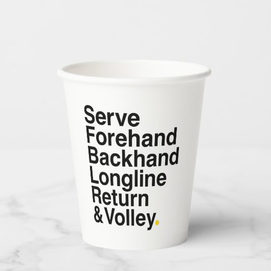 テニス 紙コップ (正面)