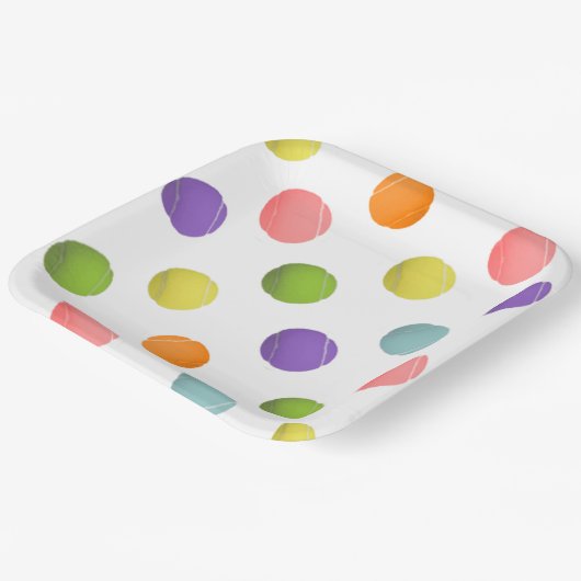 テニス 紙皿 (傾斜あり)