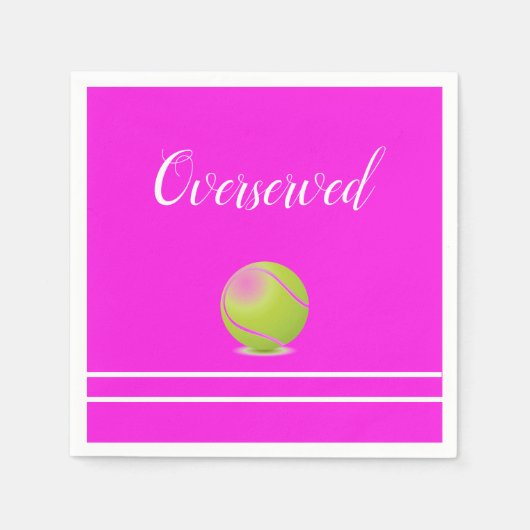 テニス「過給者」 スタンダードカクテルナプキン (正面)