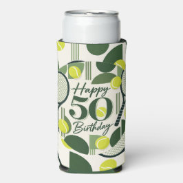 テニス 50歳の誕生日 スリム缶クーラー
