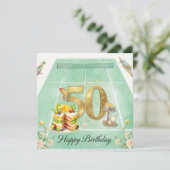 テニス 50歳の誕生日 テニスボール ラケット (スタンド正面)