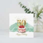 テニス 50歳の誕生日 テニスボール ラケット (スタンド正面)