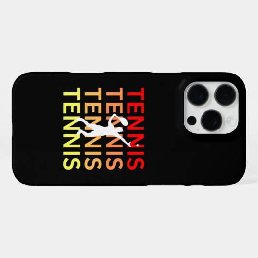 テニス iPhoneケース (裏面横)