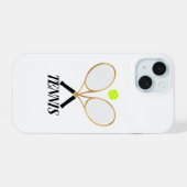 テニス iPhone 15ケース (裏面横)