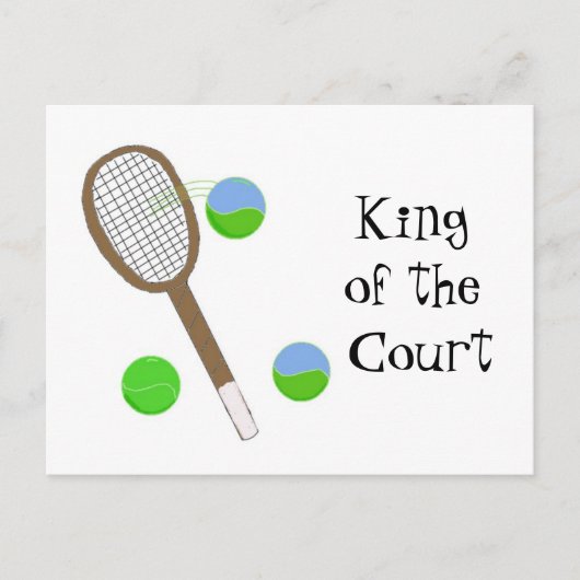 テニス – King of the Court ポストカード (正面)