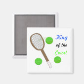 テニス – King of the Court マグネット (正面/裏面)