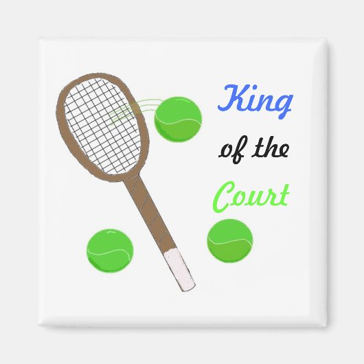 テニス – King of the Court マグネット (正面)