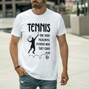 テニス vs ピックルボール ユーモア – おもしろテニスプレーヤー tシャツ