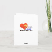 テニスDiva賛辞グリーティングカード カード (裏面)