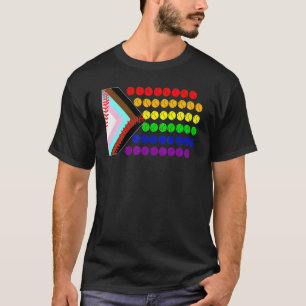 テニスLgbtフラッグプライドマッチング誇りを持ったゲイレズビアン Tシャツ