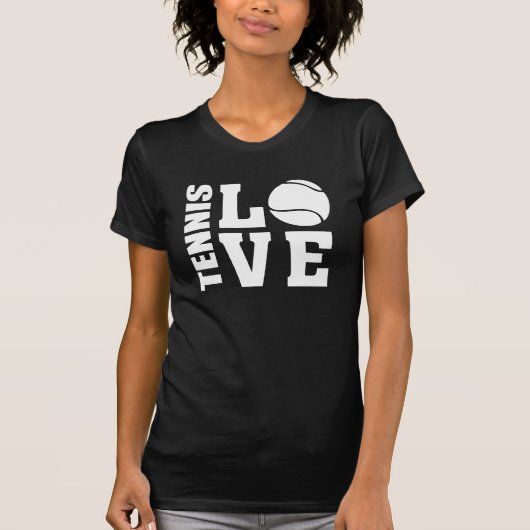 テニスLOVE Tシャツ テニス好きに贈るテニスTシャツ (正面)
