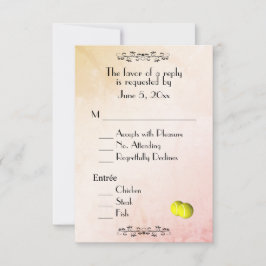 テニスRSVPとメニュー選択 出欠カード