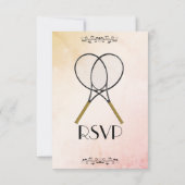 テニスRSVPとメニュー選択 出欠カード (裏面)