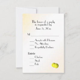 テニスRSVPとメニュー選択 出欠カード