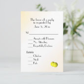 テニスRSVPとメニュー選択 出欠カード (スタンド正面)