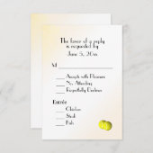 テニスRSVPとメニュー選択 出欠カード (正面/裏面)