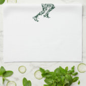 テニスTシャツ – プレーヤーの位置ボールラケット キッチンタオル (折り畳み)