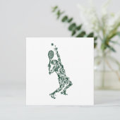 テニスTシャツ – プレーヤーの位置ボールラケット サンキューカード (スタンド正面)