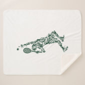 テニスTシャツ – プレーヤーの位置ボールラケット シェルパブランケット (正面(横))