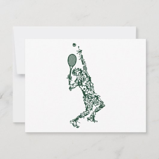 テニスTシャツ – プレーヤーの位置ボールラケット シーズンカード (正面)