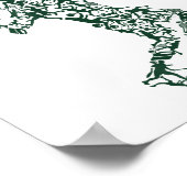 テニスTシャツ – プレーヤーの位置ボールラケット ポスター (角)