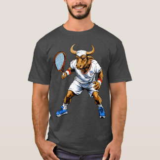 テニスTaurus – テニス選手Tシャツ Tシャツ