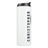 テニパーソナライズされたス名またはモノグラム タンブラー (回転左)