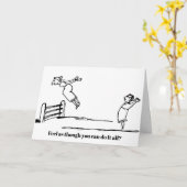 テニュアおめでとうエドワード・リア飛んでいるアニメ カード (黄色い花)