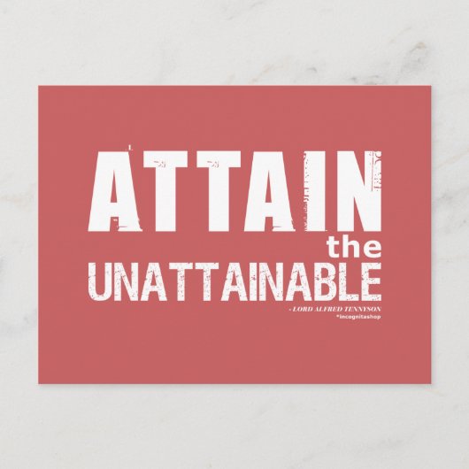 テニーソン引用文 ポストカード (正面)